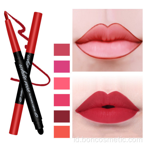 Pensil Lip Liner Otomatis Pensil Bibir ganda